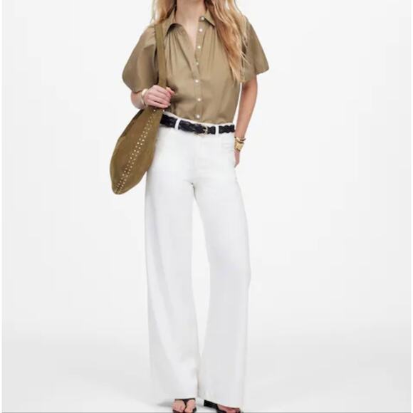 Madewell Denim - Madewell Petite Superwide-Leg Jeans Airy Denim 100% Cotton 90s Baggy 29P NWT